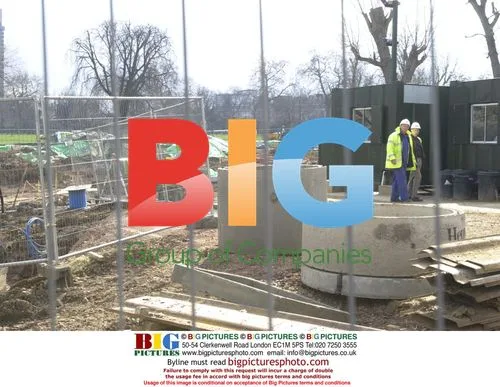 Princess Diana Memorial Site Construction