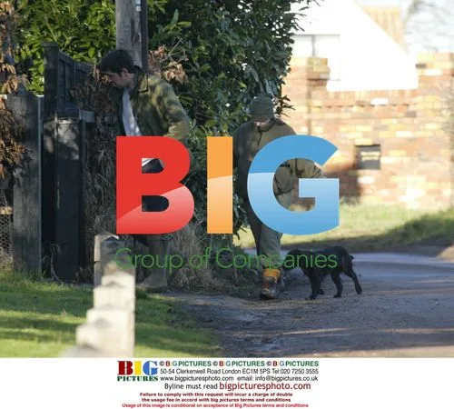 Kacey Ainsworth and Fiance Darren Walking Dogs