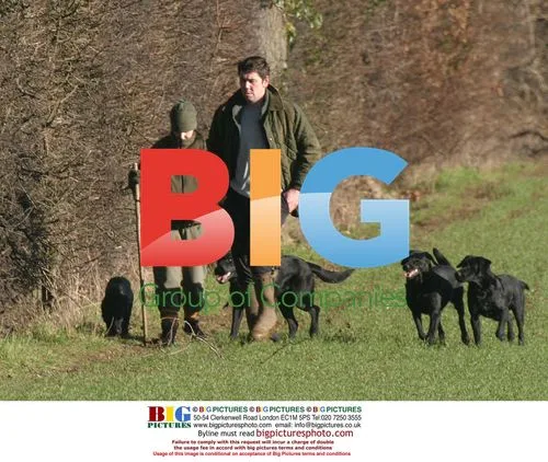 Actress Kacey Ainsworth and Fiance Darren Out Walking Dogs