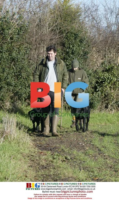 Kacey Ainsworth and fiance Darren walk dogs