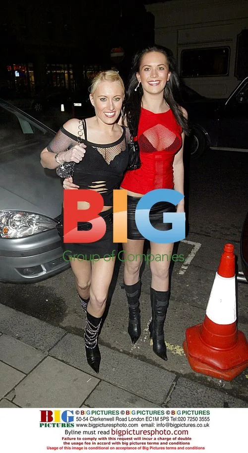 Models Lucy and Gemma Clarkson Night Out