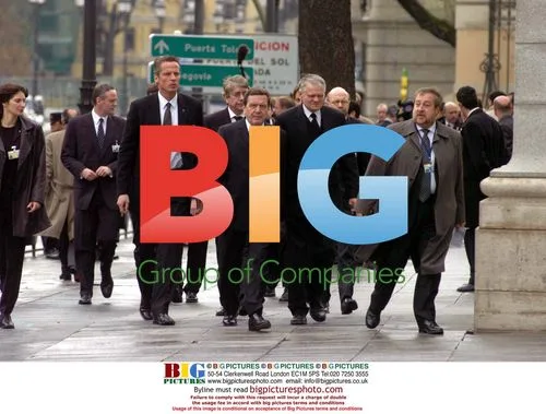 German Chancellor Gerhard Schroeder at Madrid State Funeral