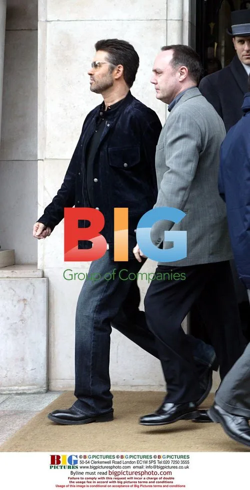 Singer George Michael in Paris