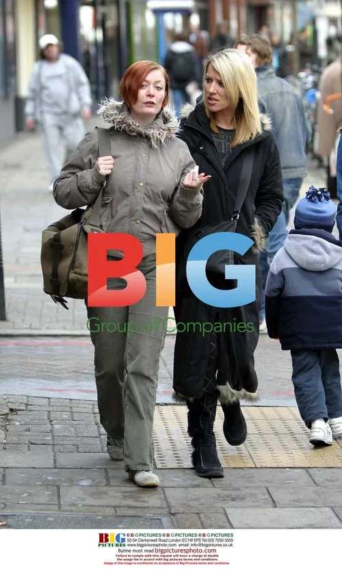 Zoe Lucker and Hazel Bailey lunch and shop