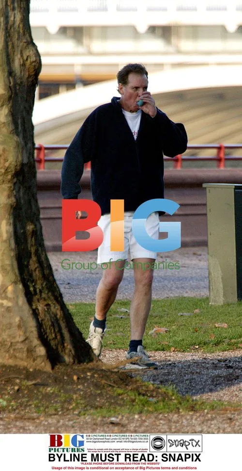Politician Jonathan Aitken on a Run in London