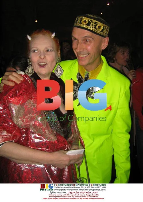 Vivienne Westwood and Andrew Logan at V&A Exhibit