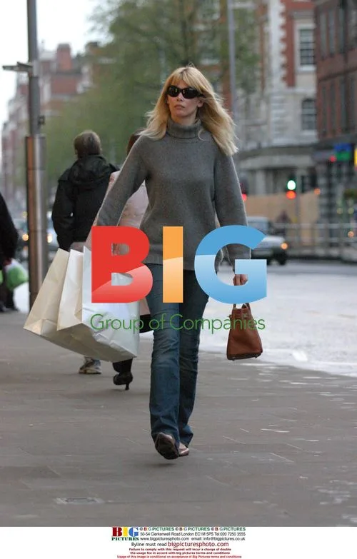 Supermodel Claudia Schiffer Shopping in London