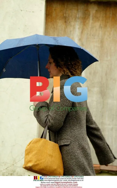 Tracey Ann Oberman Walks in London Rain