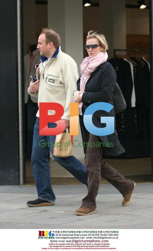 Hermione Norris and husband Simon out in London