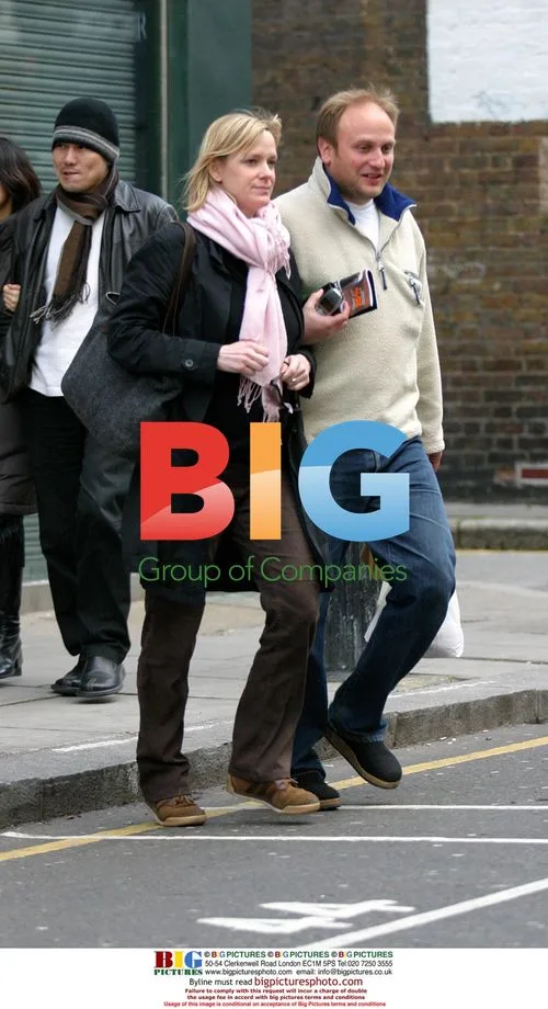 Hermione Norris and husband Simon out in North London