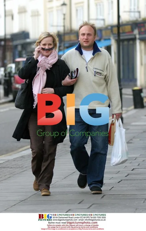Hermione Norris out with husband Simon