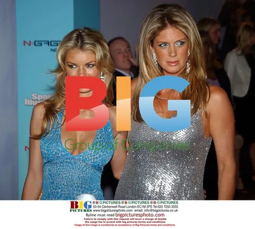 Marissa Miller and Rachel Hunter at SI Party