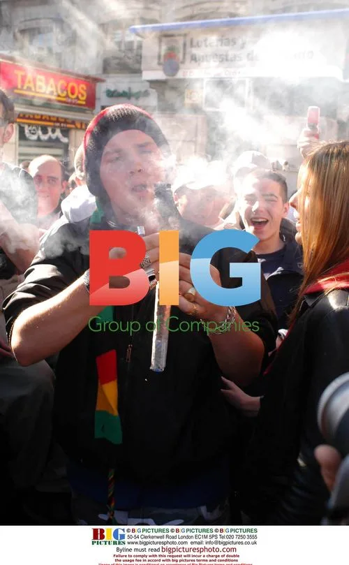 Cannabis Legalization Demonstration in Madrid