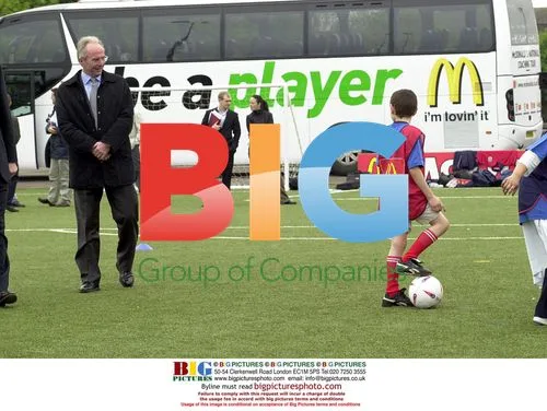 Sven Goran-Eriksson and Sir Geoff Hurst at FA/McDonald's National Coaching Tour