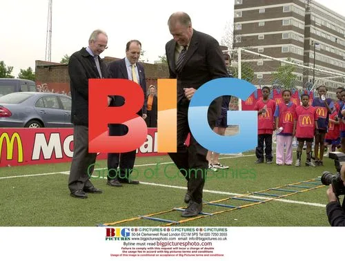 Sven Goran-Eriksson and Sir Geoff Hurst at FA Coaching Tour