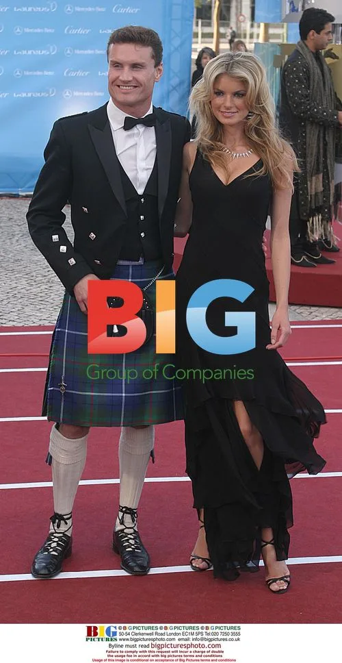 David Coulthard and Marisa Miller at Laureus World Sports Awards