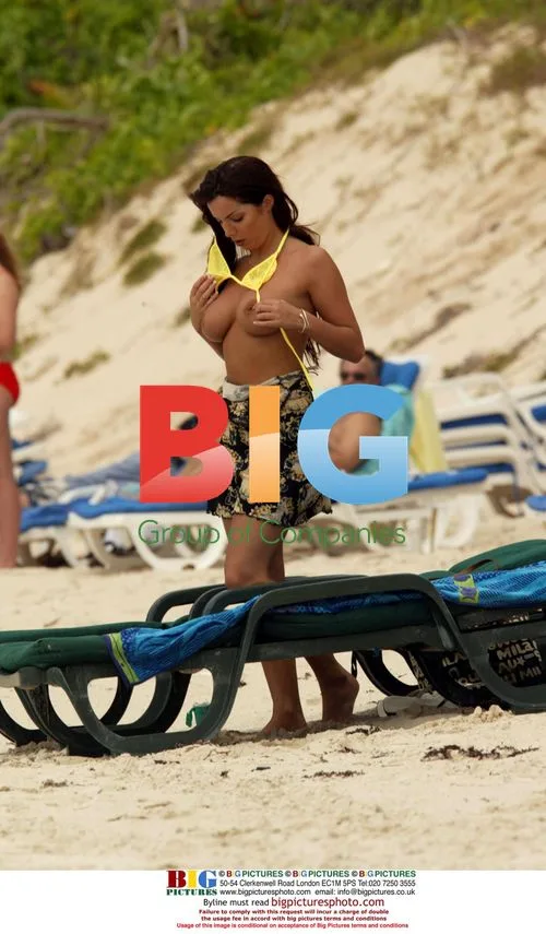Model Coralie on Caribbean Holiday