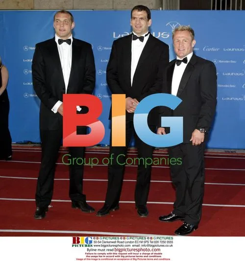 Ben Kay, Martin Johnson, Neil Back at Laureus World Sports Awards