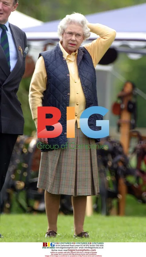 Queen Watches Husband at Horse Show