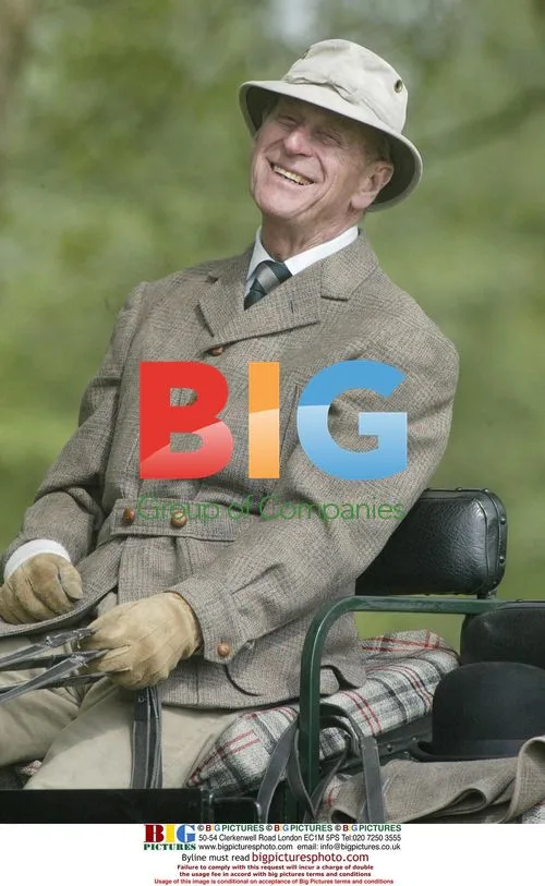 Queen Watches Prince Phillip at Horse Show