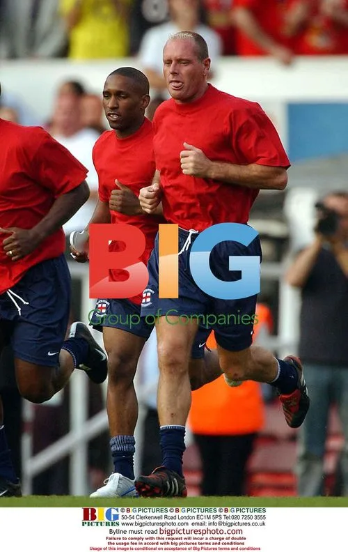 England and Arsenal Football Players at Testimonial Match