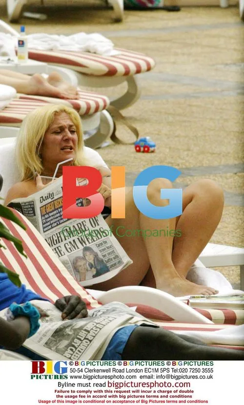Vanessa Feltz on holiday in Tenerife