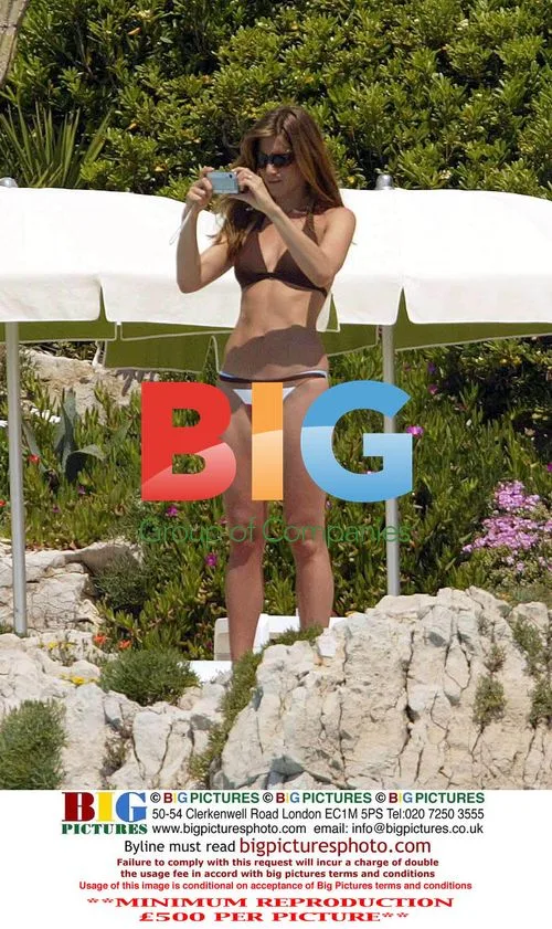 Jennifer Aniston sunbathing in France