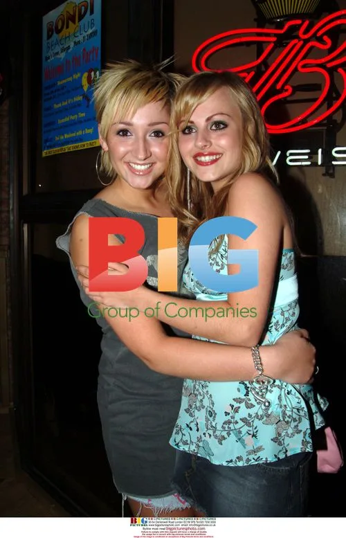 Lucy Jo Hudson and Tina O'Brien at Bondi Beach Opening