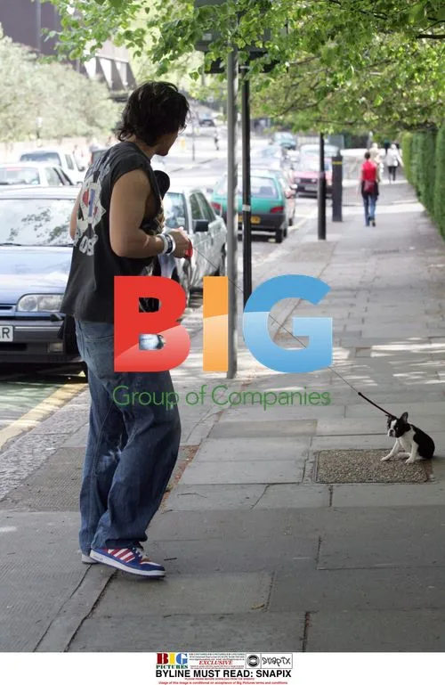 Jeremy Edwards with dog Molly in London