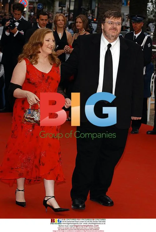 Michael Moore and Kathleen Glynn at Cannes Film Festival