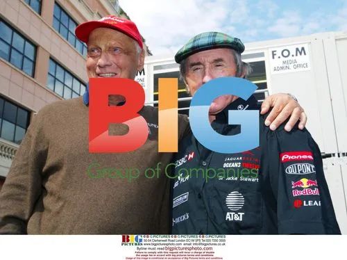 Niki Lauda and Jackie Stewart at Monaco Grand Prix