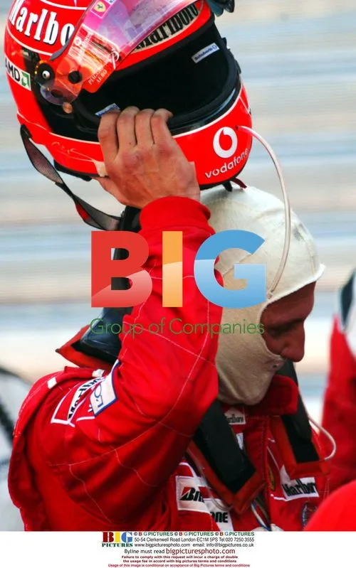 Michael Schumacher Removes Helmet After Crash