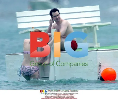 TV host Jimmy Carr on Caribbean beach