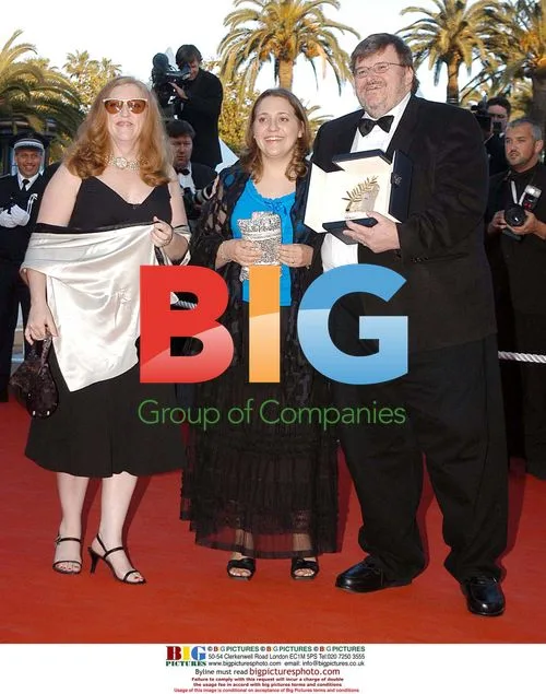 Michael Moore with family at Cannes Film Festival