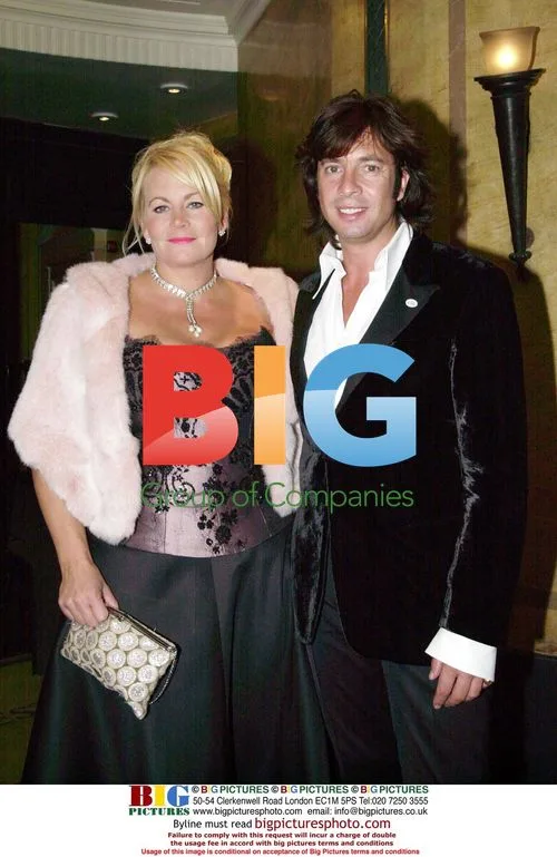 Lawrence Llewelyn-Bowen and wife at gala dinner