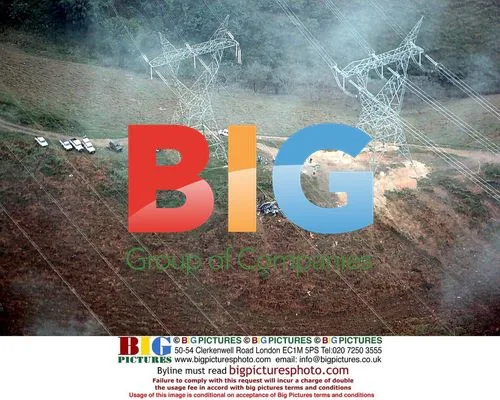 Aerial view of Funil levee helicopter crash
