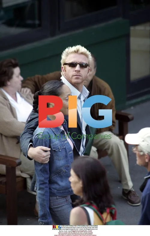 Boris Becker and Caroline Rocher at French Open