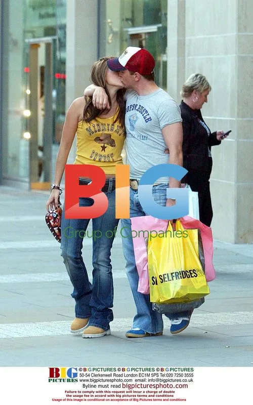 Westlife's Kian Egan and Jodi Albert Shopping