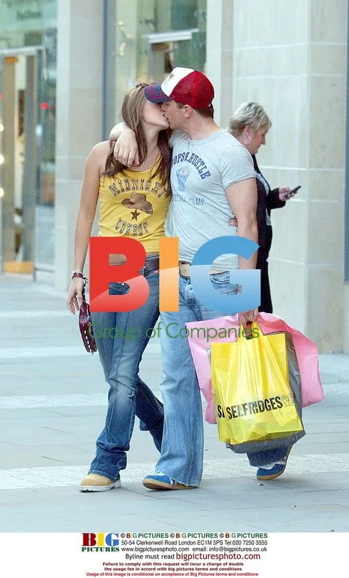 Westlife's Kian Egan and Jodi Albert Shopping