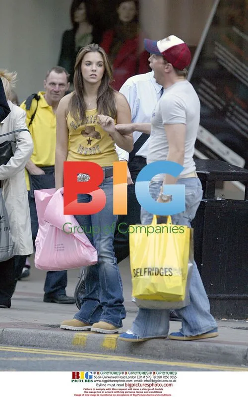 Kian Egan and Jodi Albert Shopping in Manchester