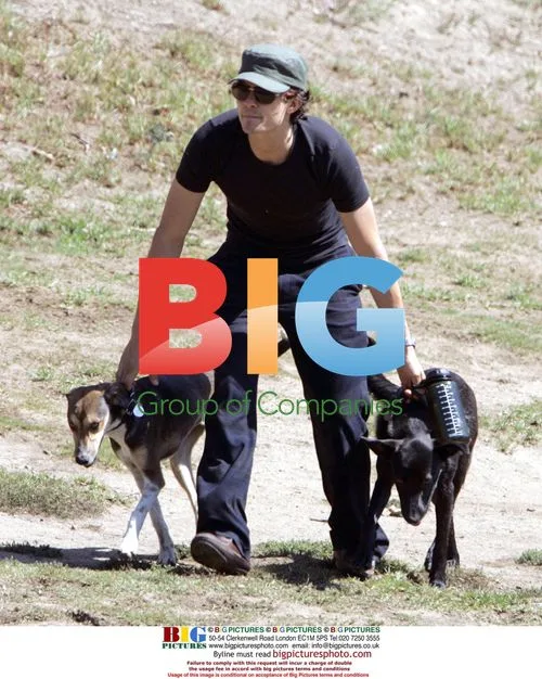 Orlando Bloom Walking Dogs in Hollywood