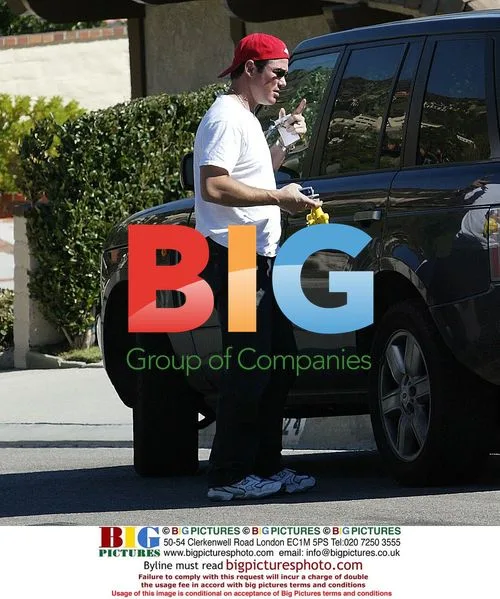 Dean Cain near Malibu home