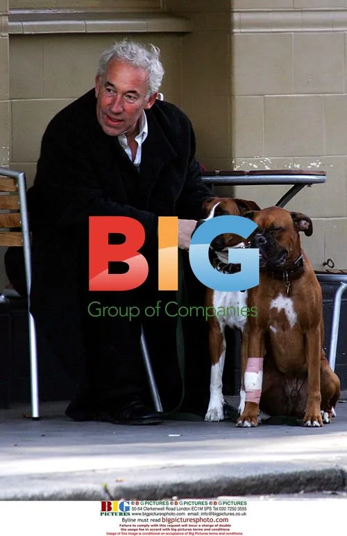 Simon Callow in Primrose Hill with Dogs