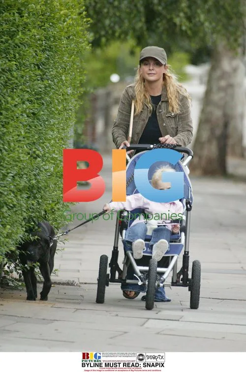 Gail Porter-Hipgrave with Daughter and Dog