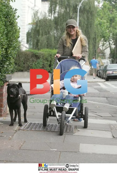 Gail Porter-Hipgrave with Daughter and Dog