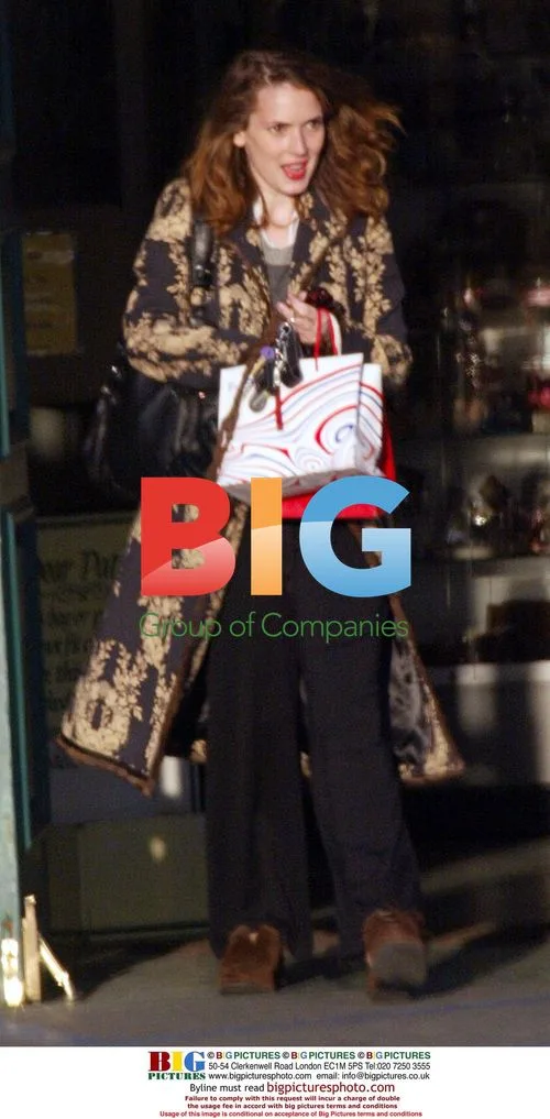 Winona Ryder Shopping in Santa Monica