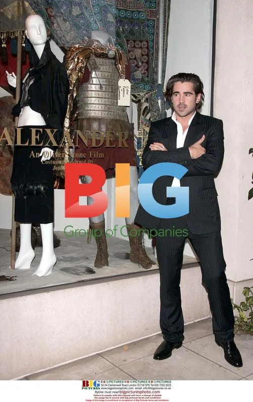 Colin Farrell unveils 'Alexander' display at Barneys