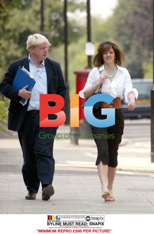 Boris Johnson and Petronella Wyatt Catching Cab
