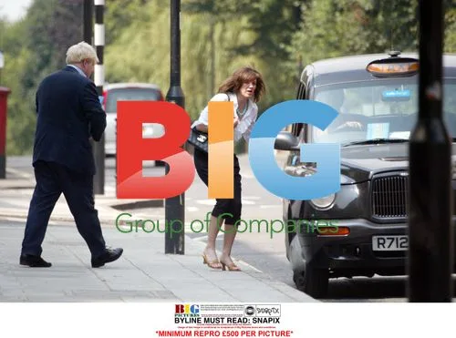 Boris Johnson and Petronella Wyatt in London