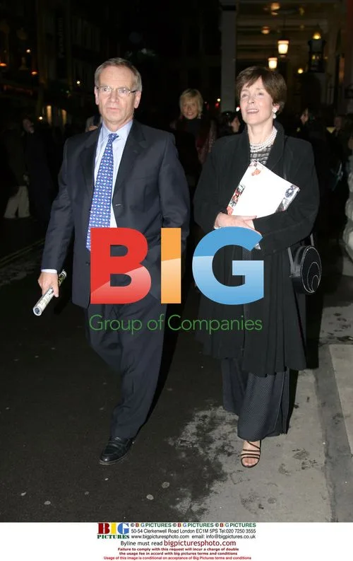 Jeffery Archer and wife at The Producers opening